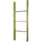 Ekena Millwork 19"W x 48"H x 3 1/2"D Vintage Farmhouse 3 Rung Ladder, Barnwood Decor Collection, Restoration Green DECR019X048X04LDRGR - alternate 5